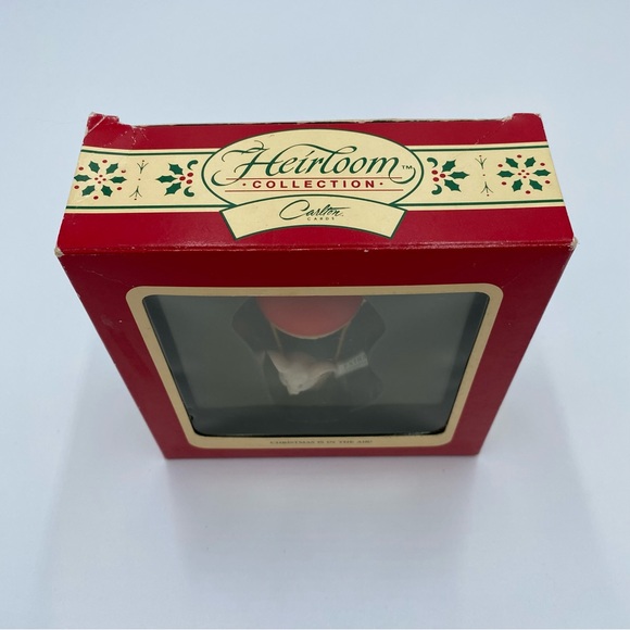 1991 Vintage Carlton Cards Christmas Is In The Air Mouse Air Balloon Ornament - Picture 2 of 7